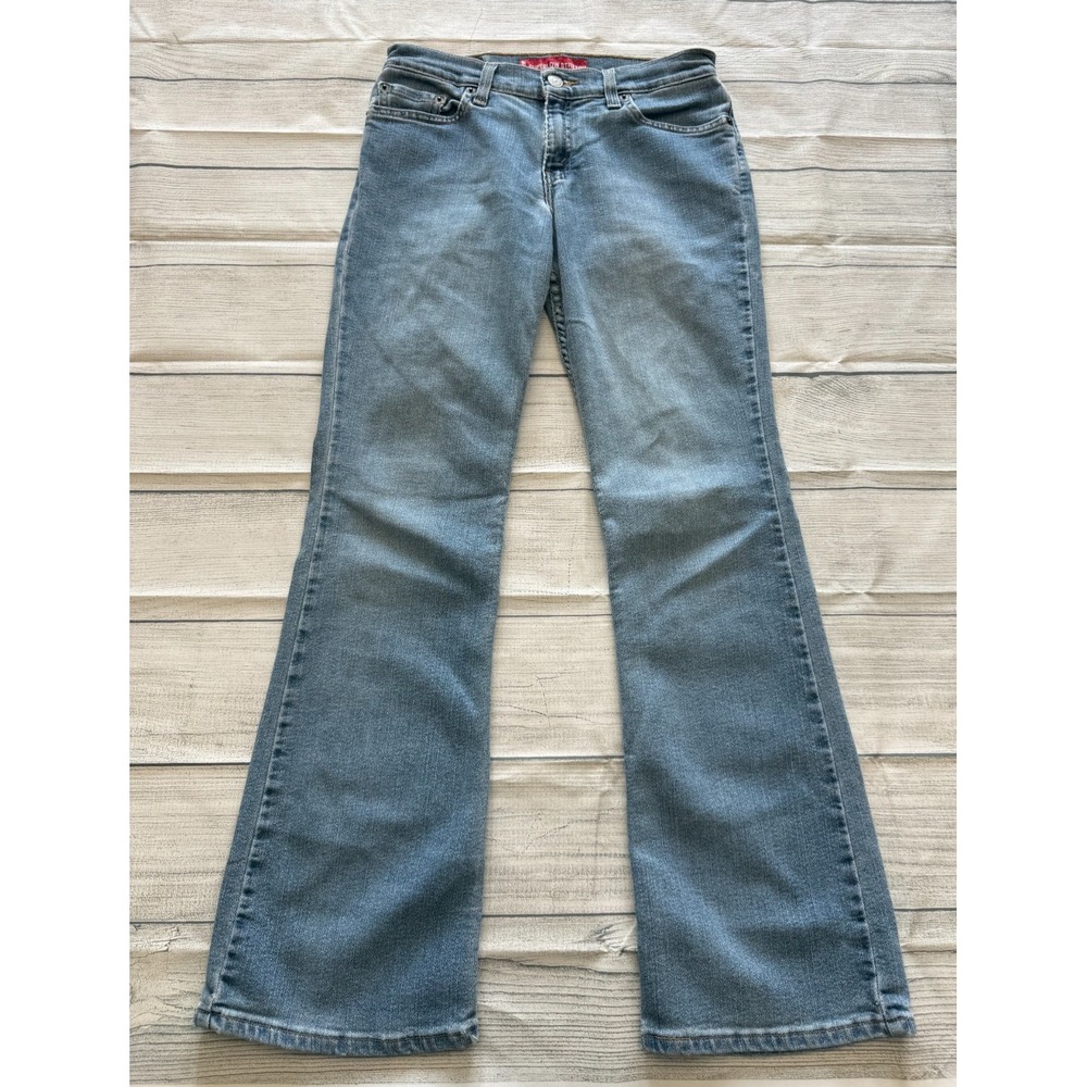 Levi's Superlow Stretch Bootcut Jeans Y2K Size 1S JR Blue Stretch Juniors